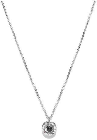 Best Valentine Gift:: Jewels Galaxy Amazing 100 Languages I Love You Projection Loving Memory Pendant for Women/Girls