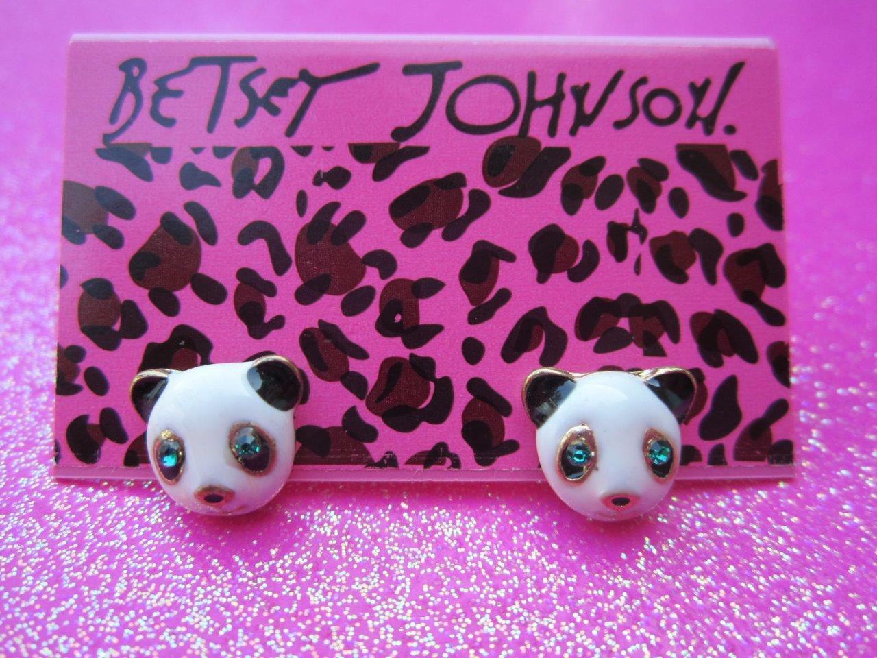 

Betsey Johnson Panda Bear Stud Earrings