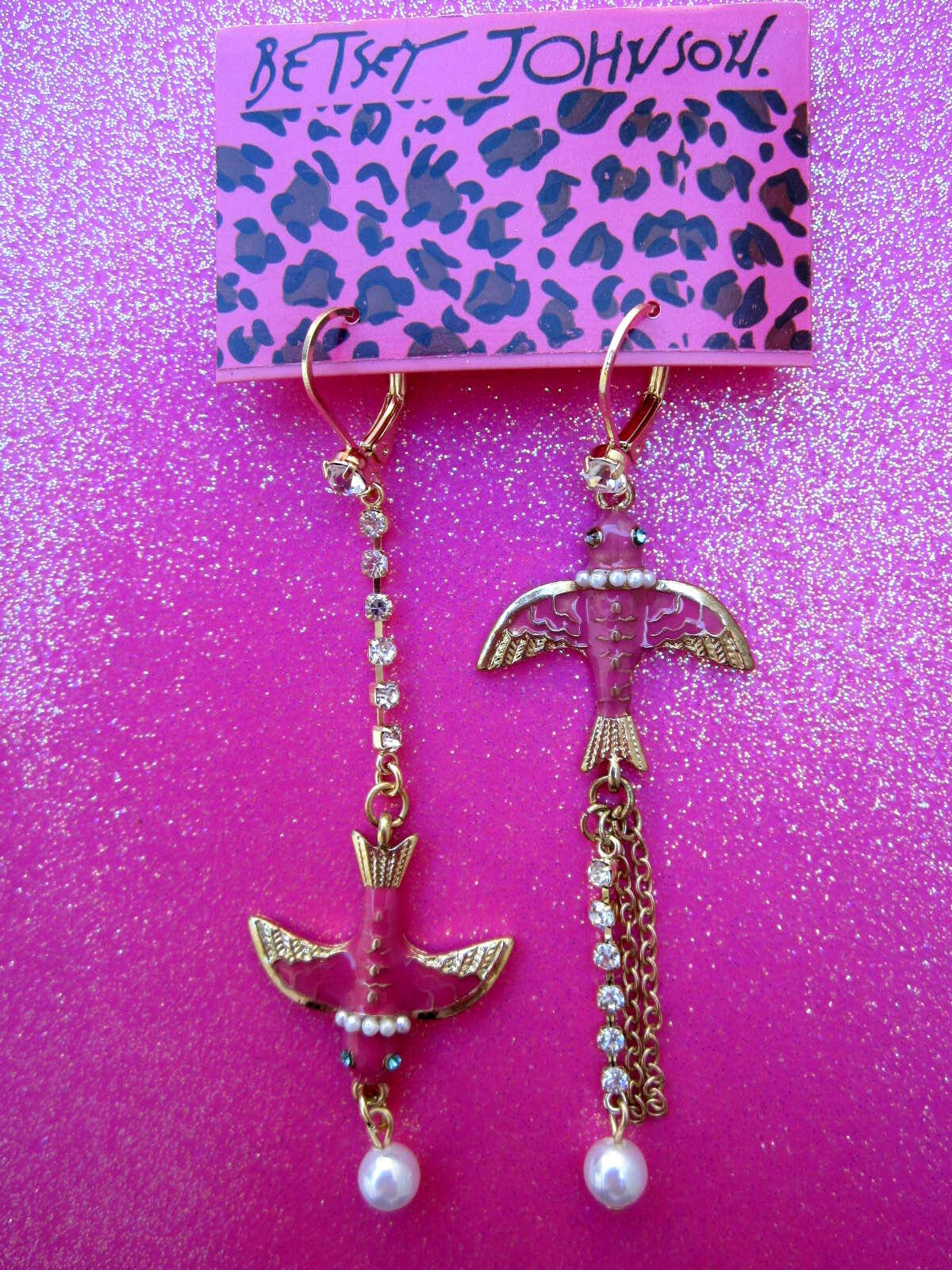 

Betsey Johnson Swallow Dangle Earrings