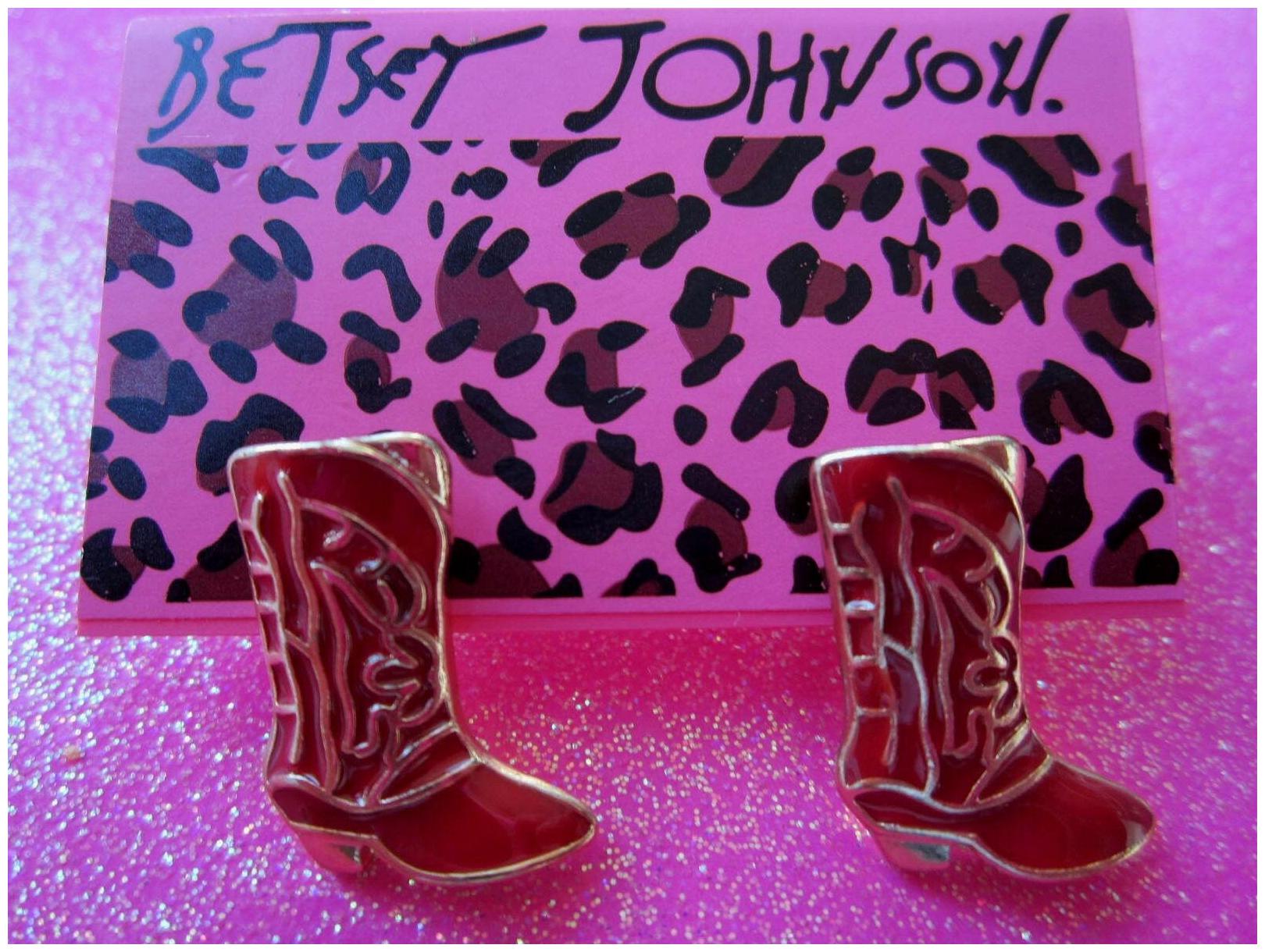 

Betsey Johnson Western Boot Stud Earrings