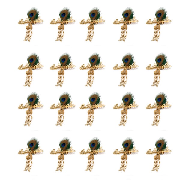 

BG Bazzar Gali 20 pcs Brooch Ladkewale with Peacock Feather for Men and Women
