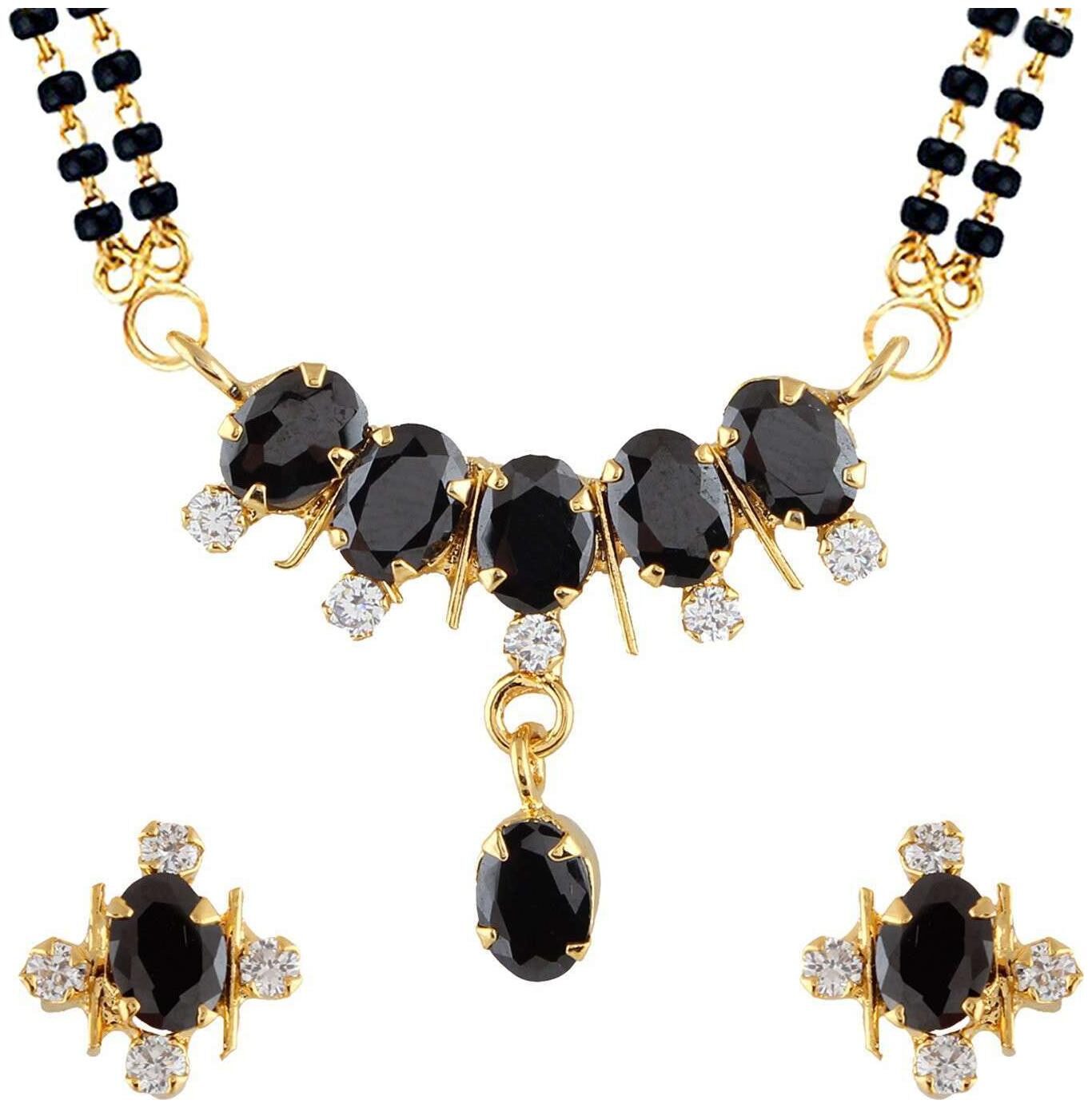 

Bhagya Lakshmi Women s Pride Traditional Mangalsutra With Earrings For Women
