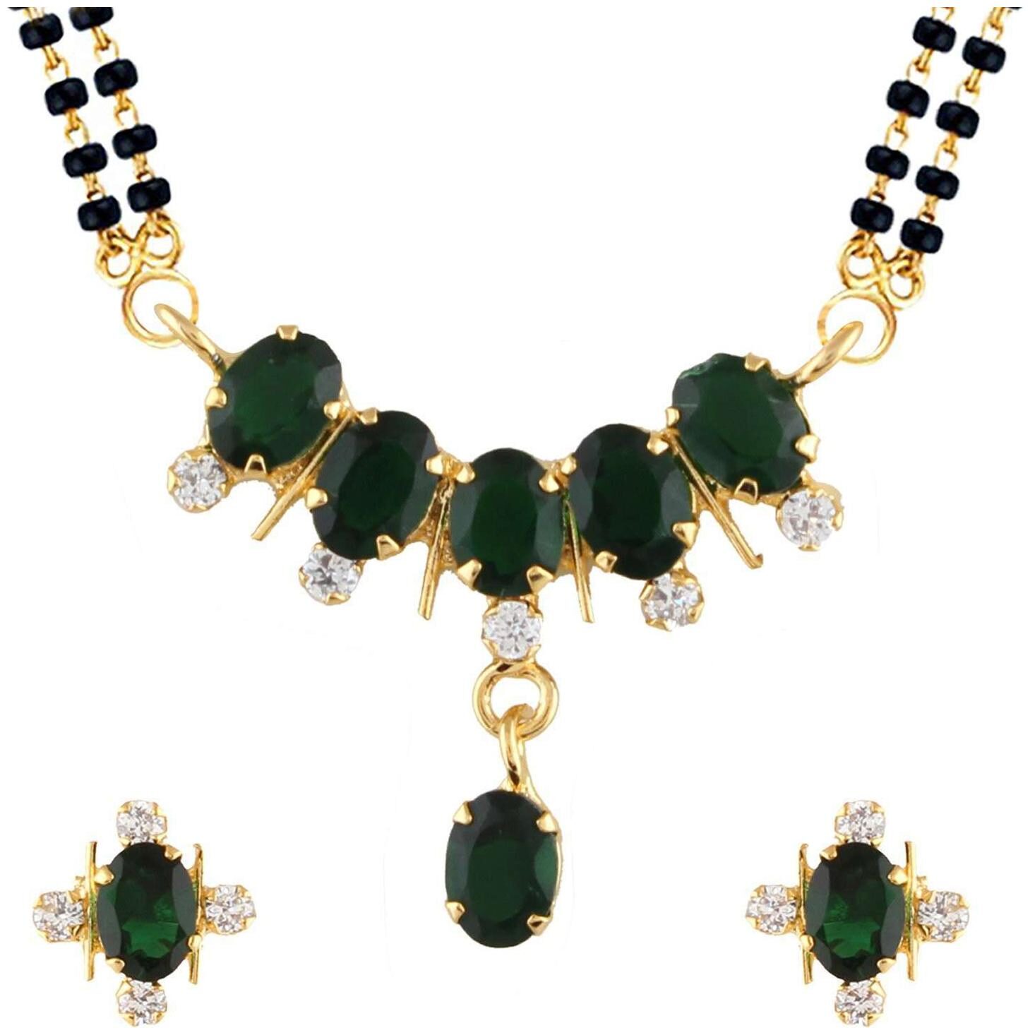 

Bhagya Lakshmi Women s Pride Traditional Mangalsutra With Earrings For Women