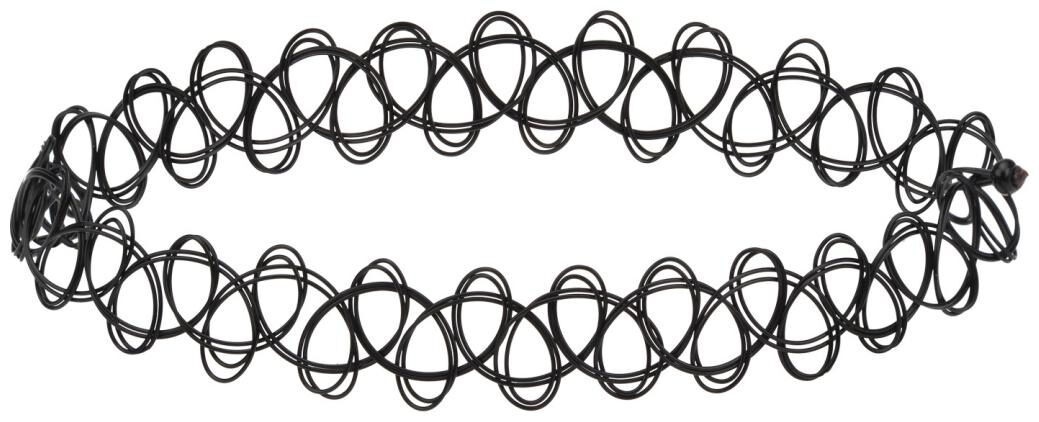 

Black Fake Tattoo Choker