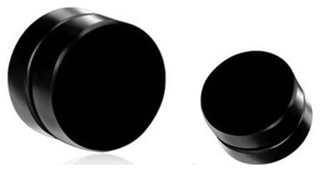 

BLACK MEGNET ROUND STUDS (ONE PAIR)