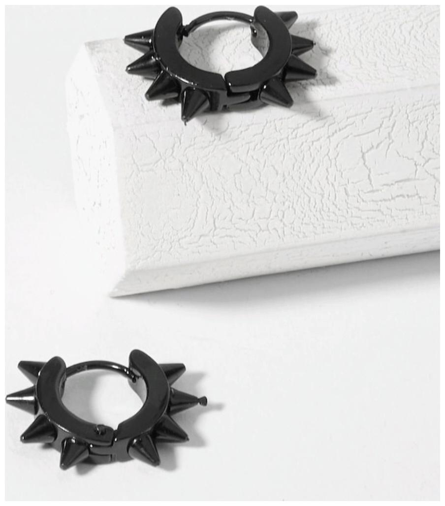 

BLACK SPIKES EARRING