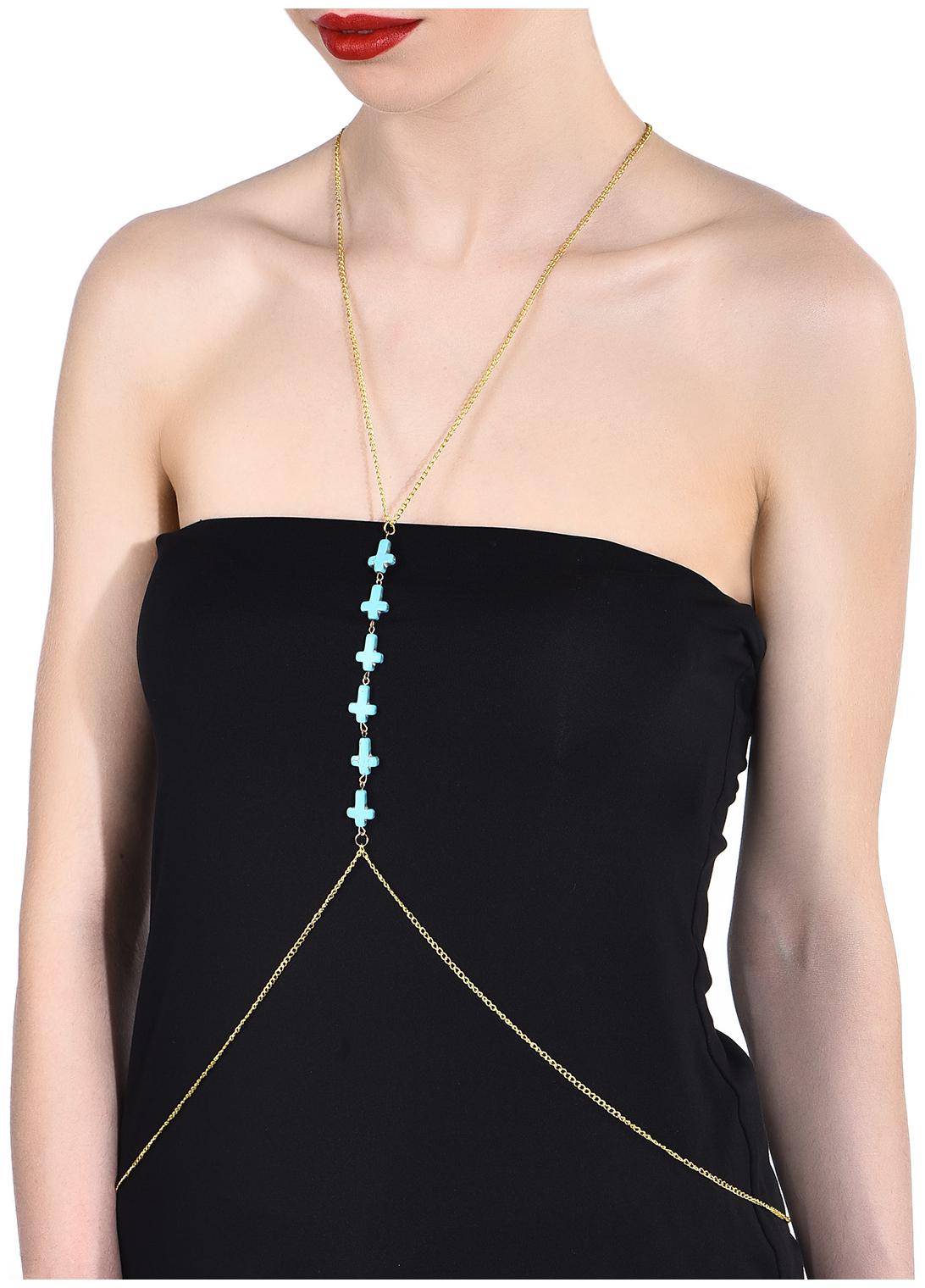 

Blue Cross Body Chain