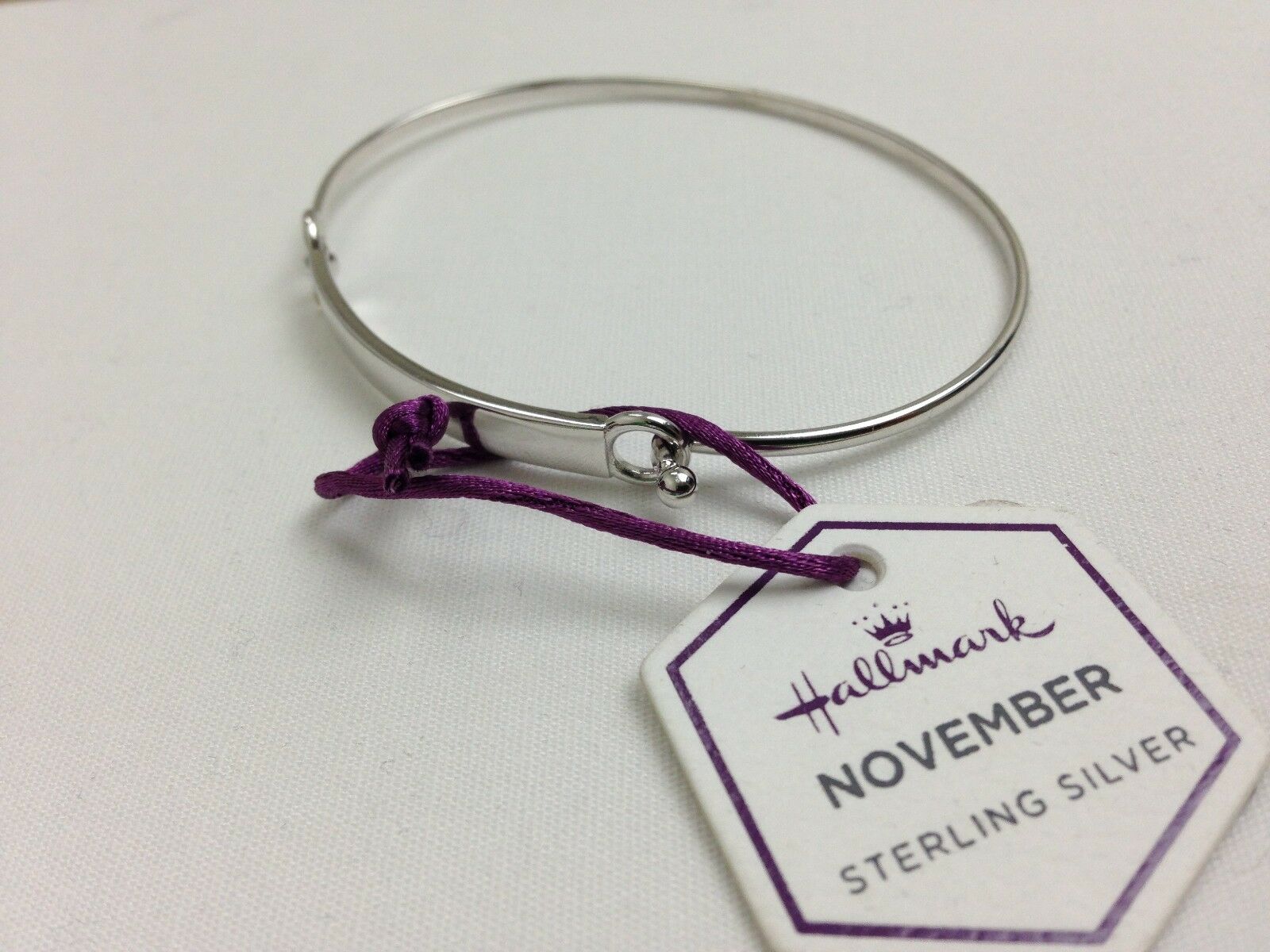 

Bracelet Hallmark Sterling Silver Month Birthstone New November