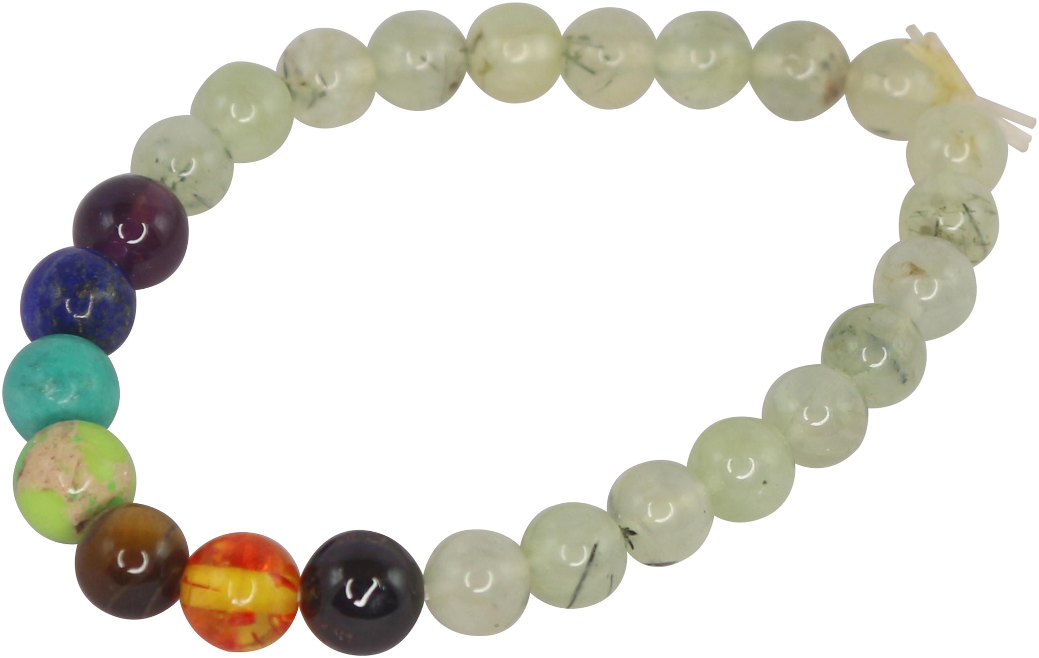 

Brahmatells Prehnite Bracelet For Men Women