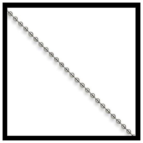 

Brand New Stainless Steel 24 Ball Chain 2 40mm Wide - Free Shipping