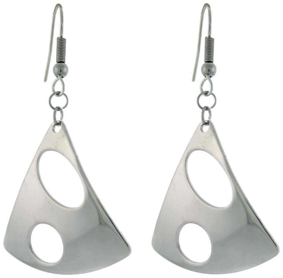 

Bucasi Modern Triangle Circle Cutout Dangle Earrings