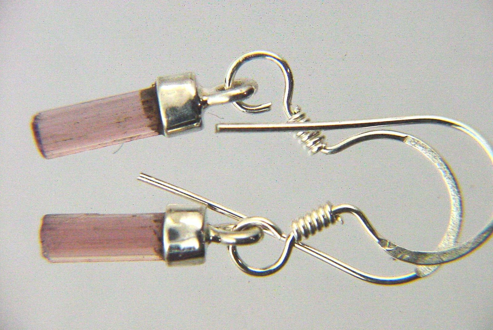 

BUTW Sterling Silver Pink Tourmaline Gemstone French Hook Earrings 5032P