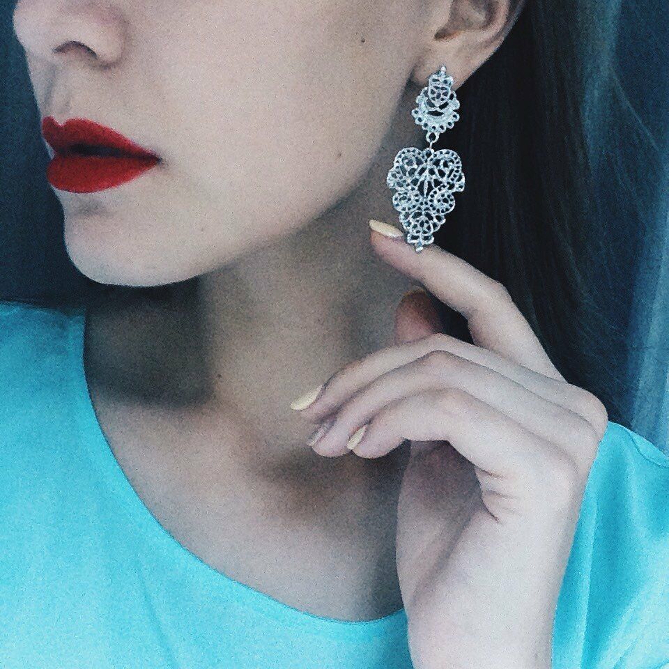 

Casablanca Dangle Earrings Boho Bohemian Chandelier Silver Gold Fashion Jewelry