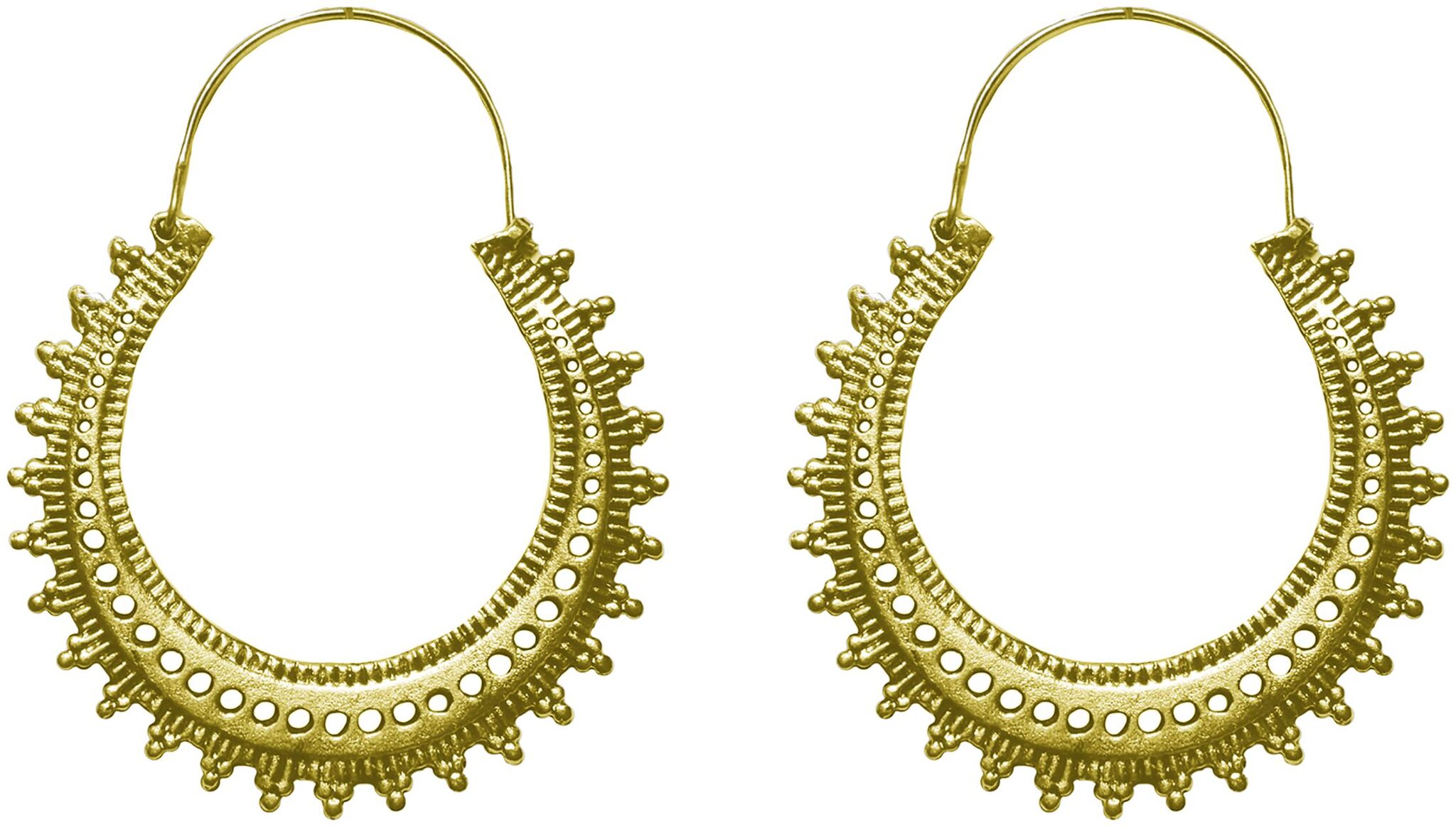 

Cemaya GoldToned Designer Hoop Earrings for women