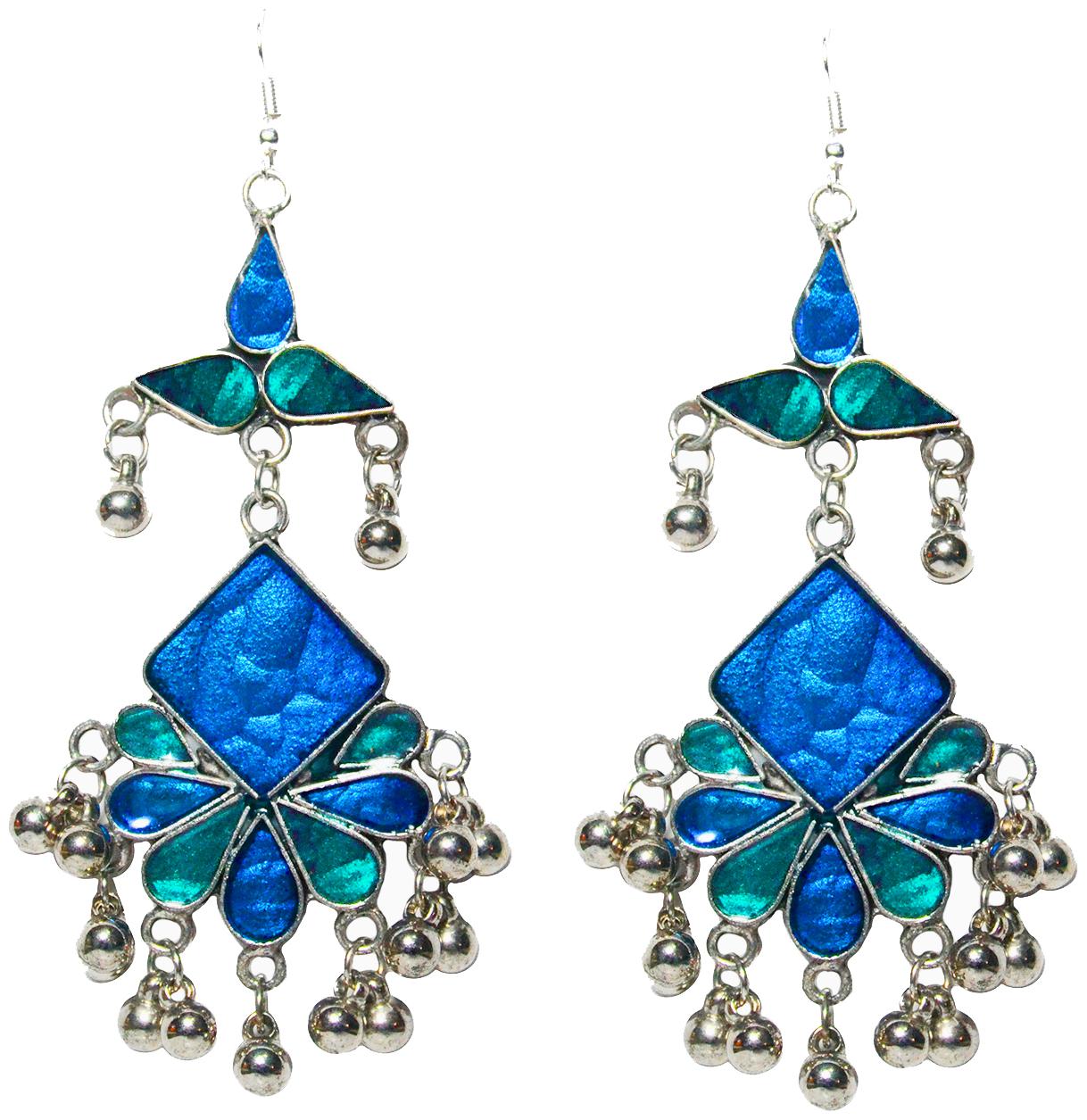 

Cemaya Oxidised Jhumki Earrings for Women