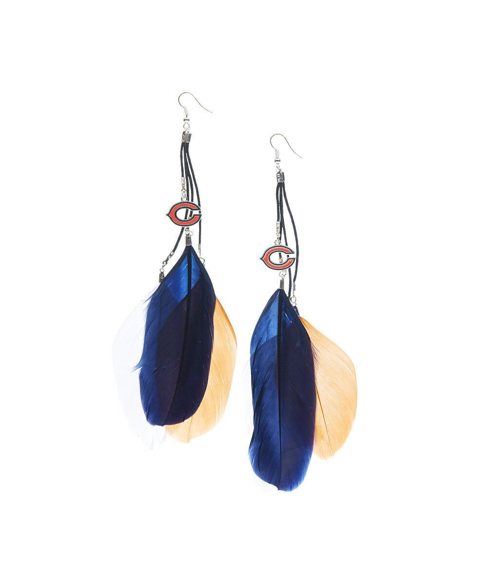 

Chicago Bears Feather Earrings