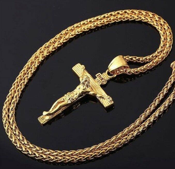 

Christian Crosses and Religious Necklace Madonna Christ Crucifix