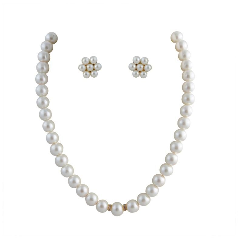 

Classique Designer Jewellery Pearls Necklace Set For Women And Girls