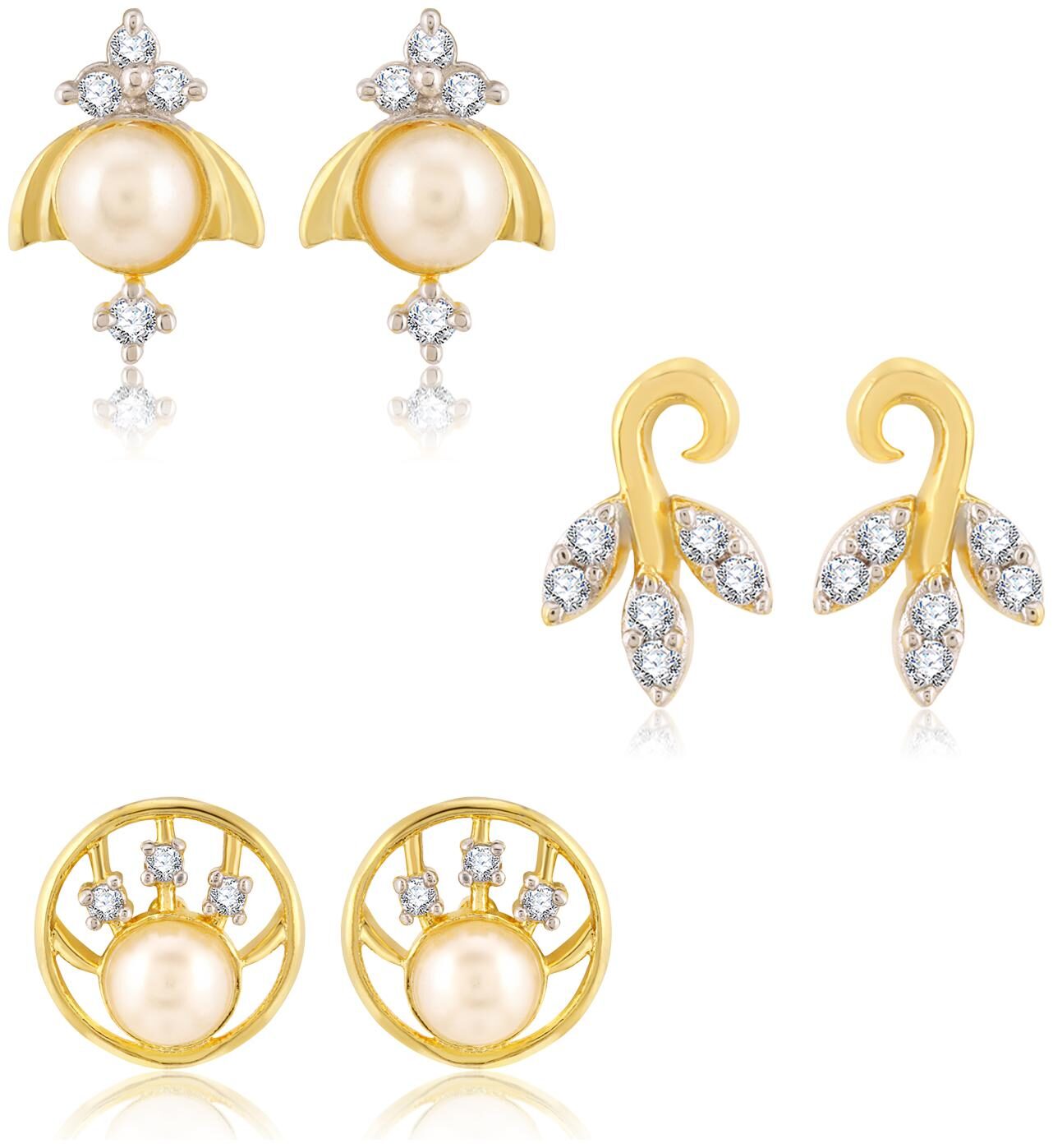 

Creation Plaisir Gold Stud Earring For Women