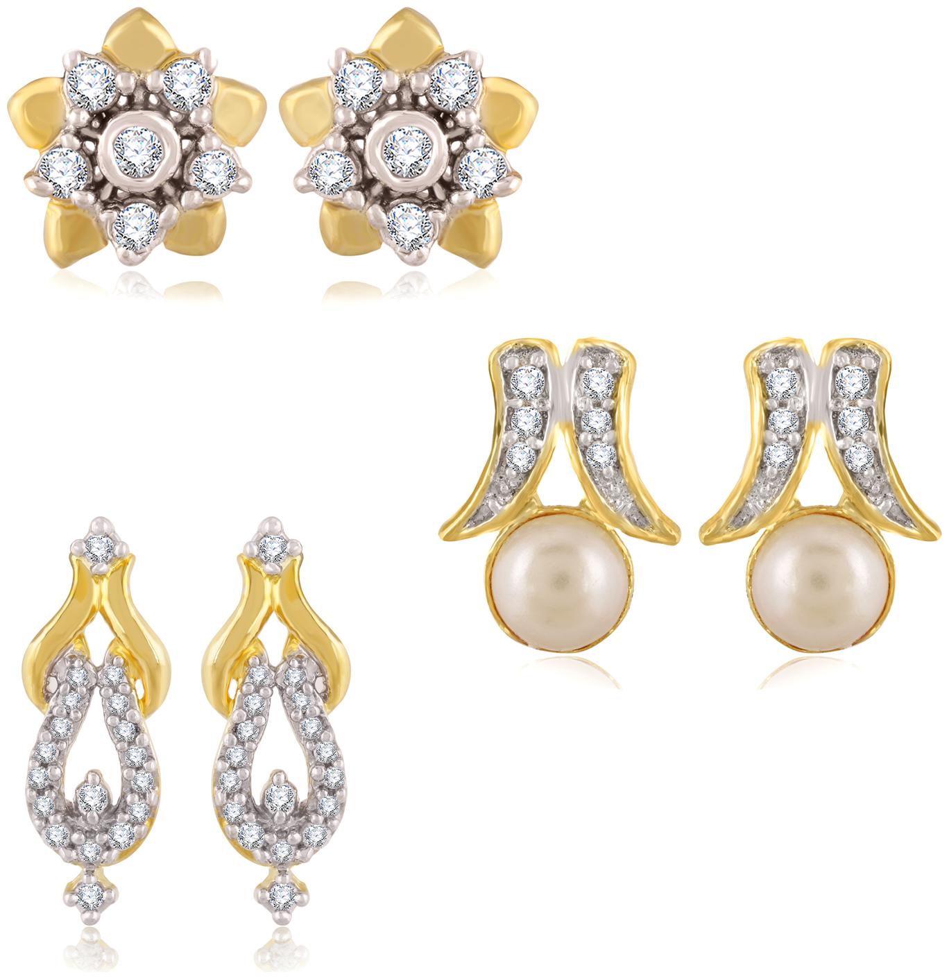 

Creation Plaisir Gold Stud Earring For Women