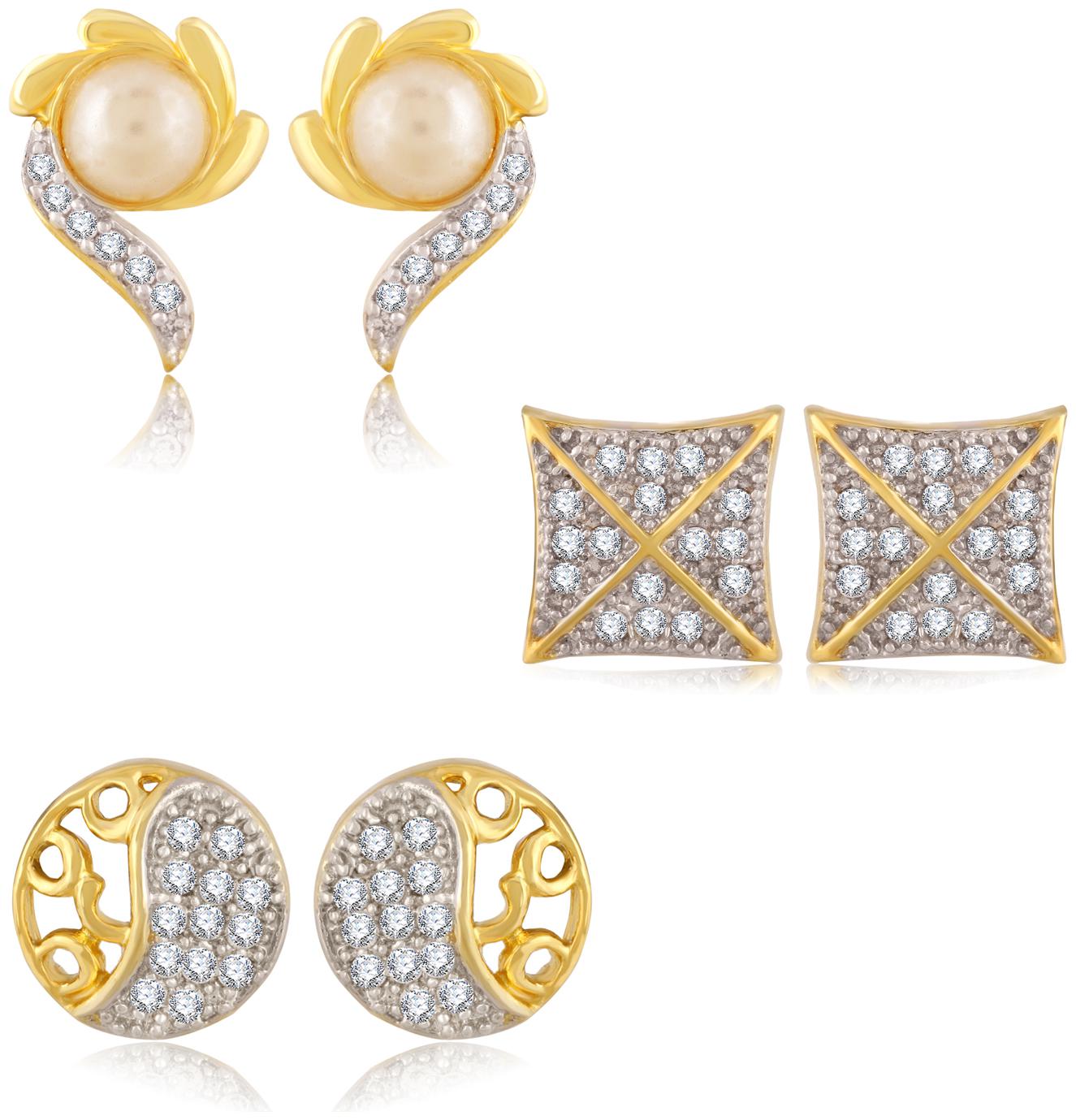 

Creation Plaisir Gold Stud Earring For Women