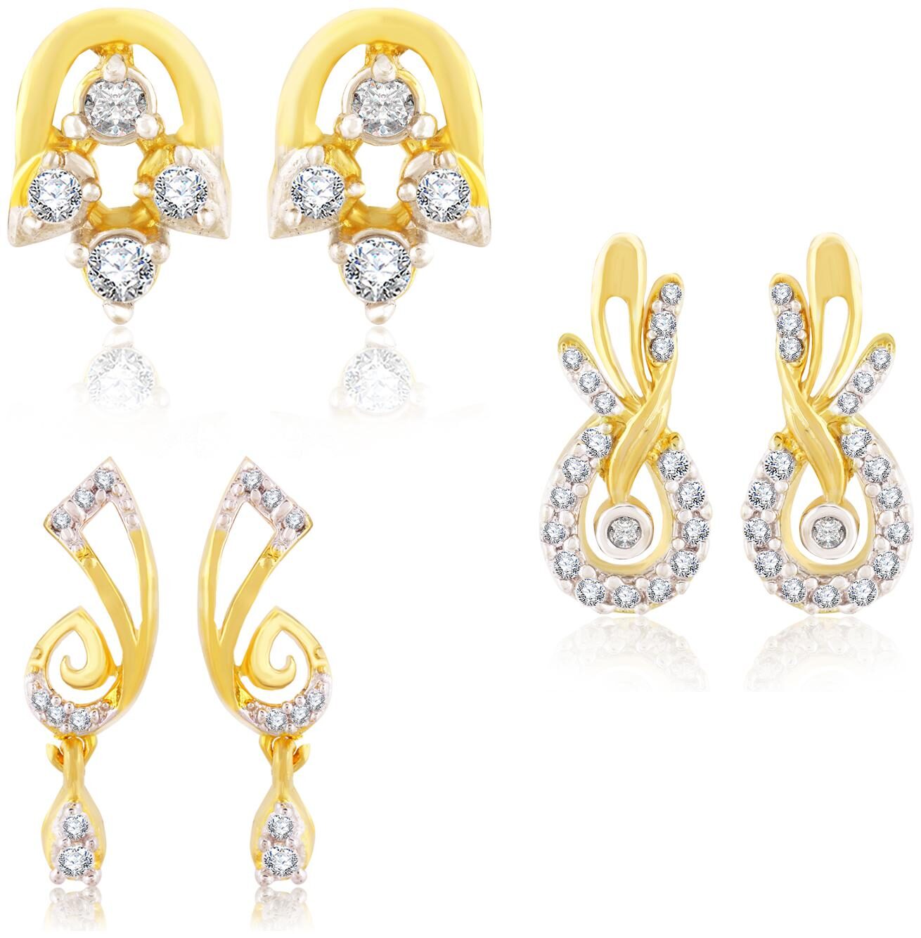 

Creation Plaisir Gold Stud Earring For Women