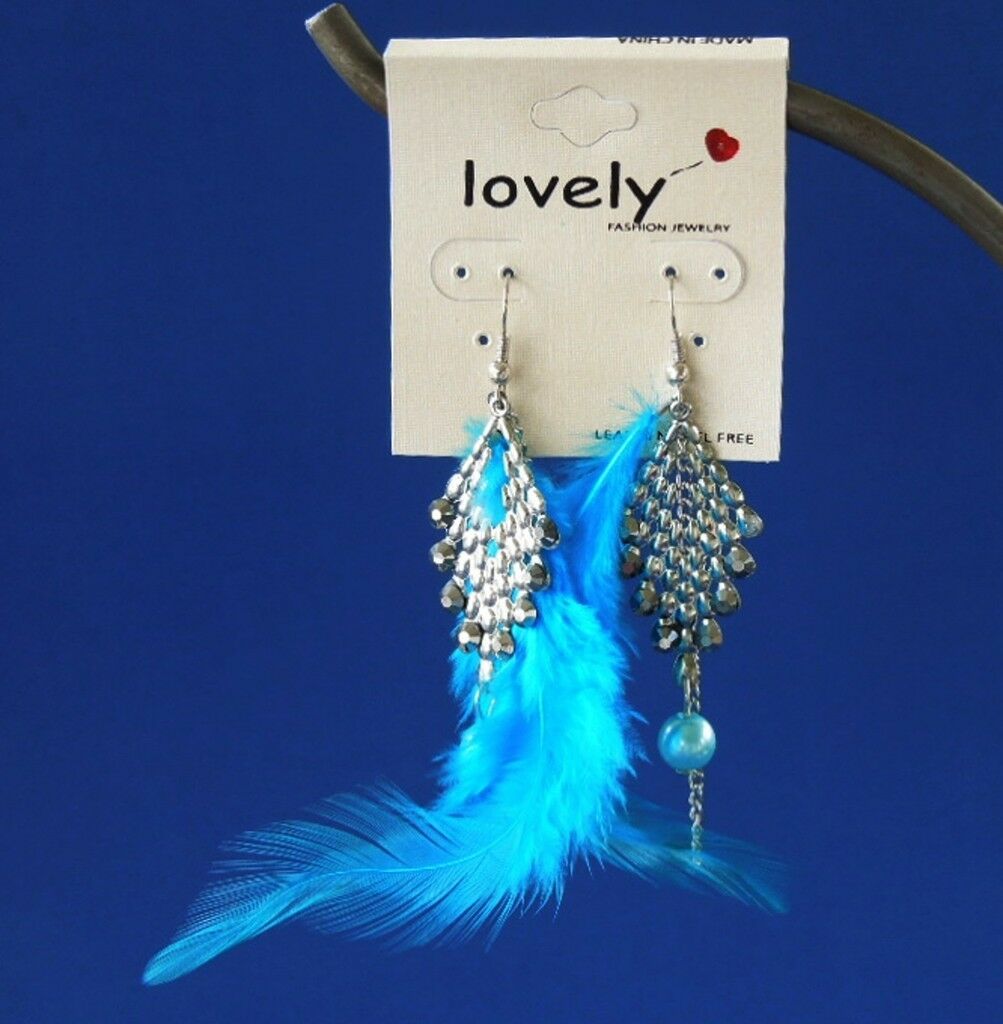 

Dangle Fashion Earrings Feather 6 Color Choices New USA Seller Free USA Shipping