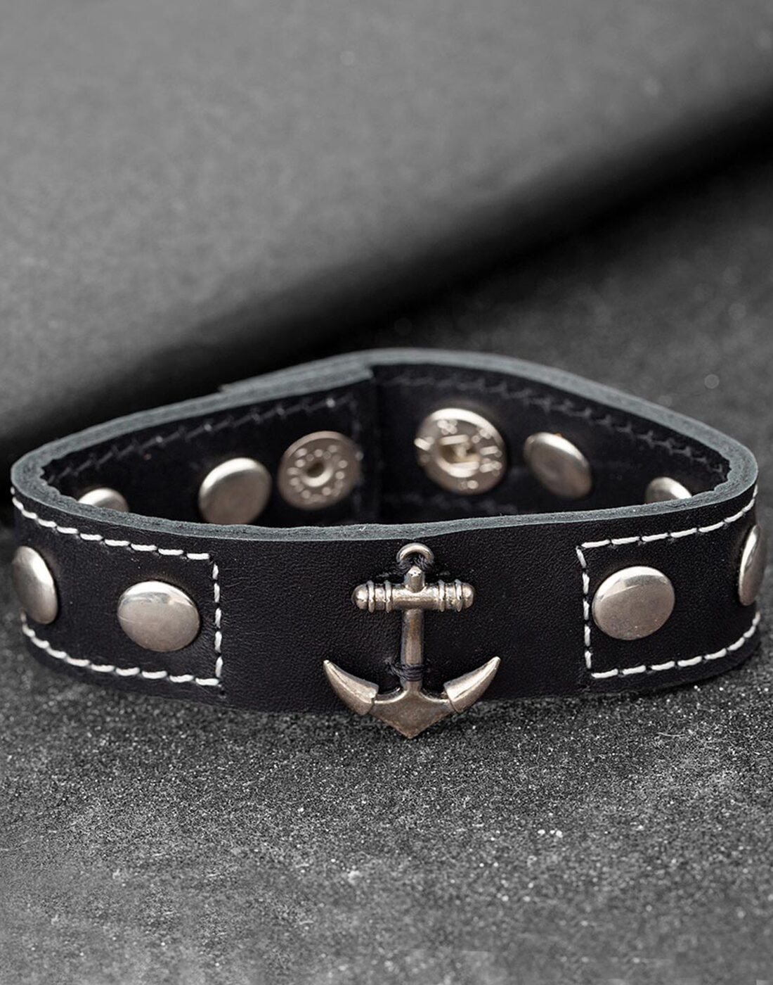 

Dare by Voylla Dare by Arrow Studded Band Bracelet For Men