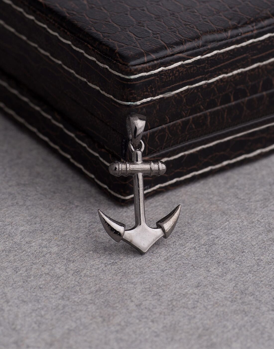 

Dare by Voylla Black Tone Nautical Inspired Anchor Pendant