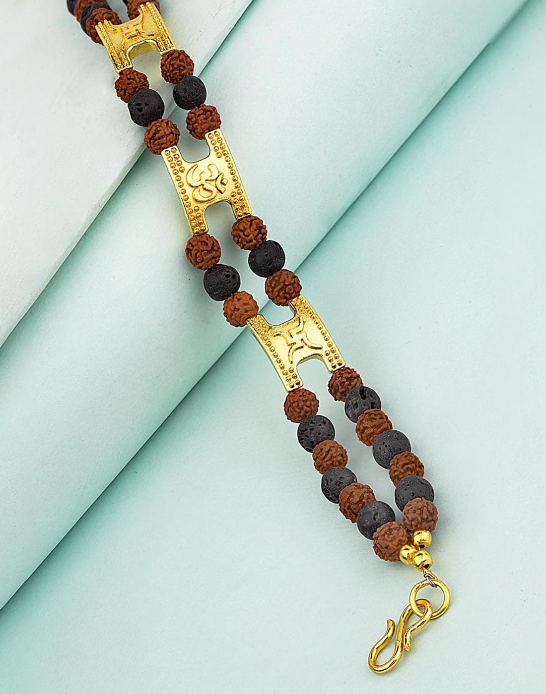 

Dare by Voylla Healing Bracelet Rudraksha Beads Adorned Bracelet