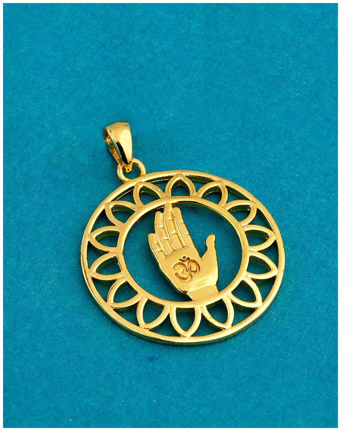 

Dare by Voylla Spiritual Saga Inspired Floral OM Pendant
