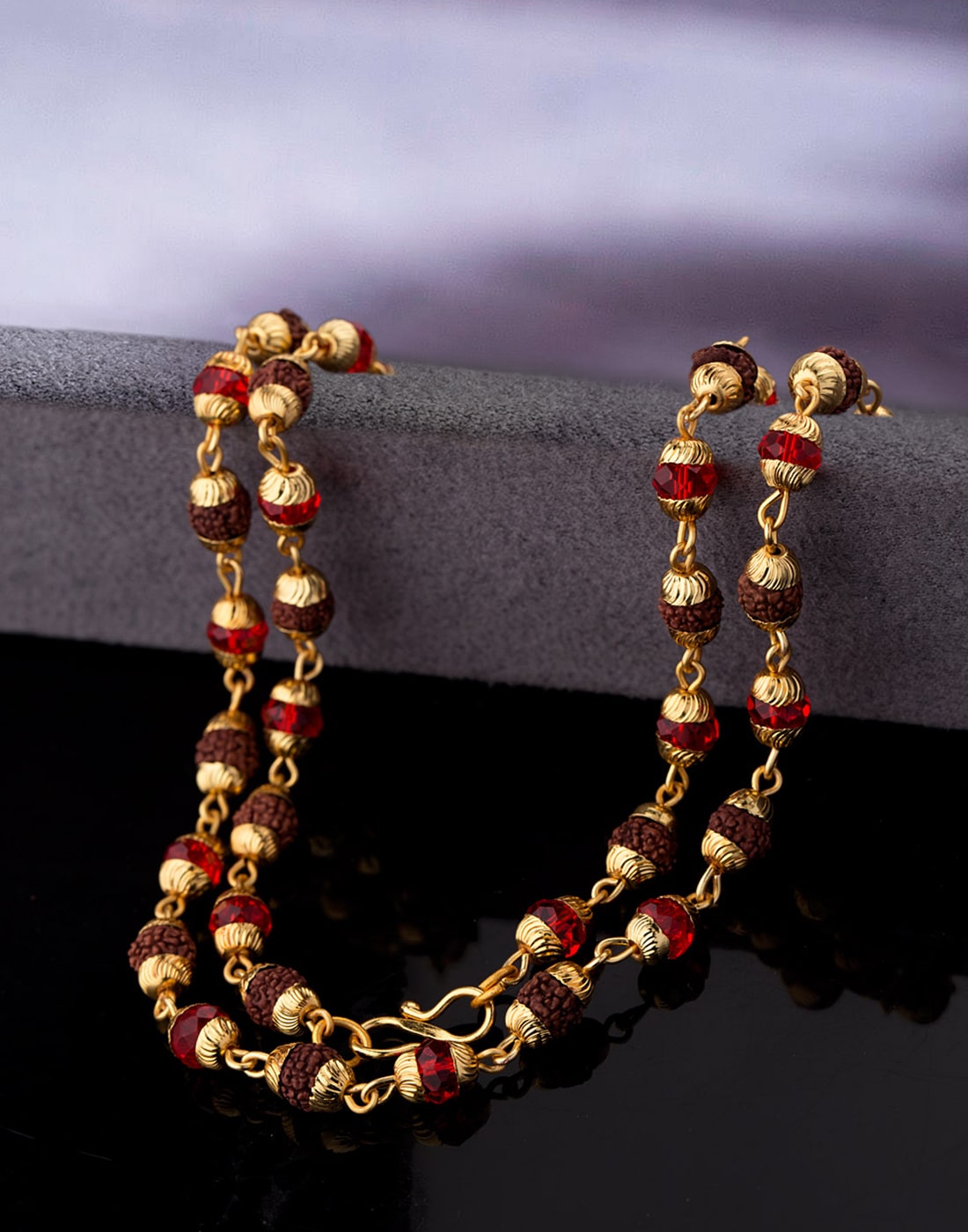 

Dare by Voylla Gold Plated Chain Graced with Rudraksha Beads