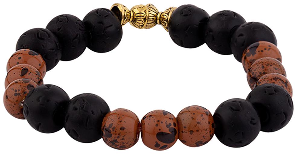 

Dare By Voylla Tiger s Eye Dark Hued Beaded Bracelet For Men