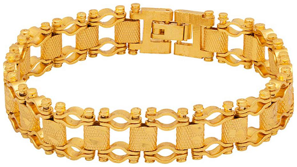

Dare By Voylla Gold Plated Link Bracelet For Men