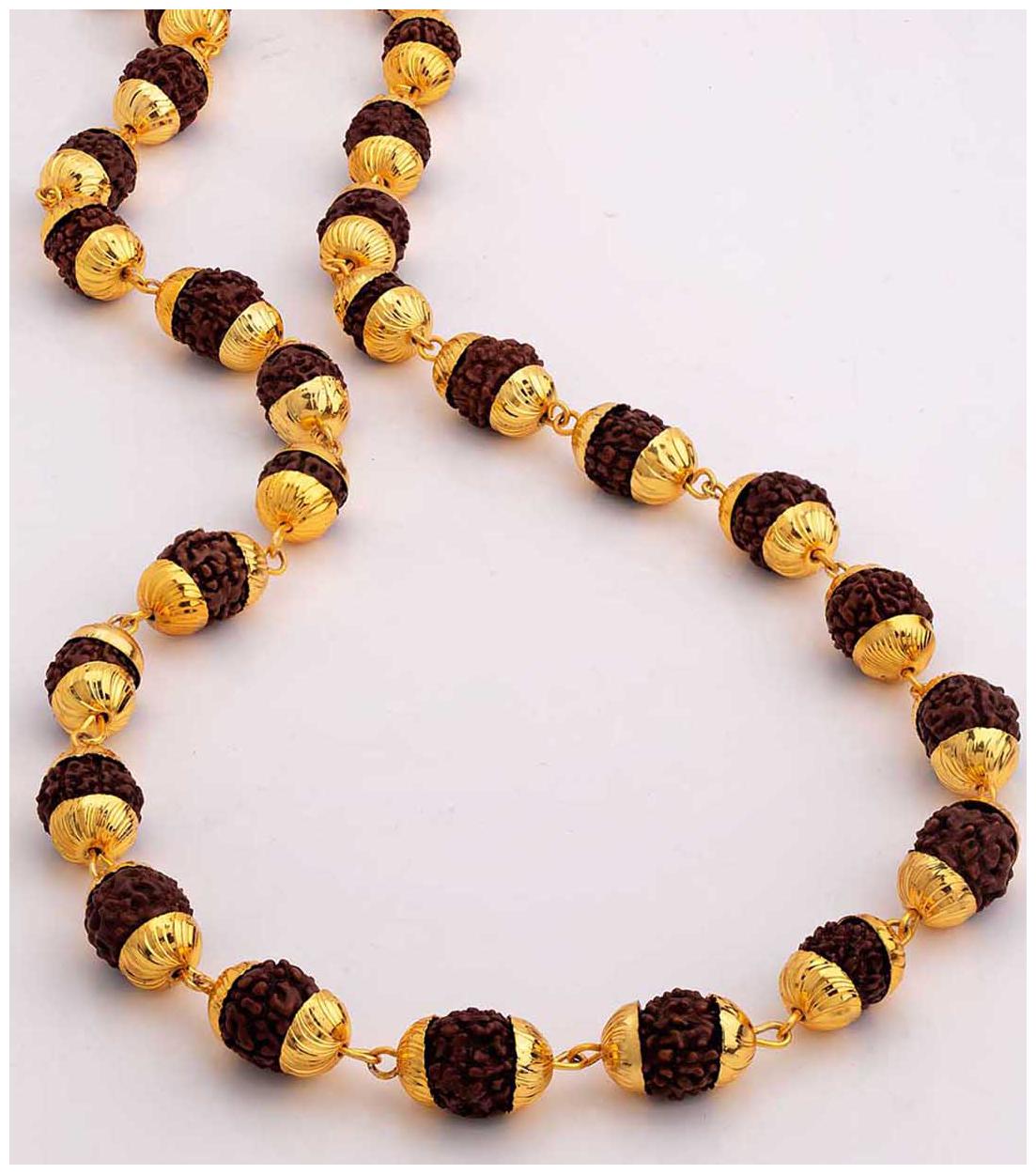 

Dare by Voylla DARE By Faux Rudraksha Beaded Long Chain