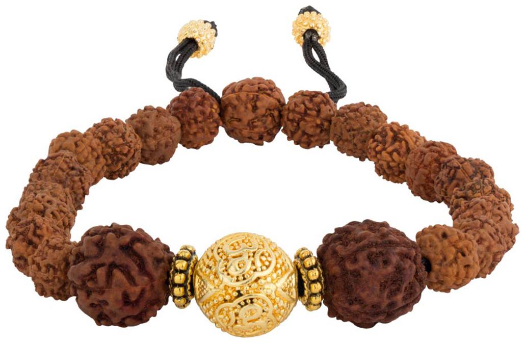 

Dare By Voylla Rudraksha Beaded Mahadev Bracelet For Men
