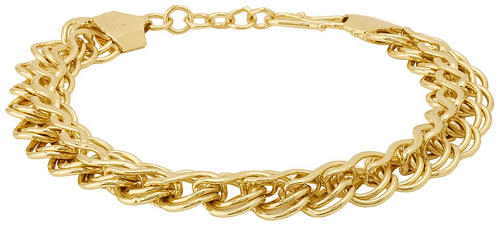 

Dare By Voylla Stylish Rope Link Bracelet with Gold Plating For Men