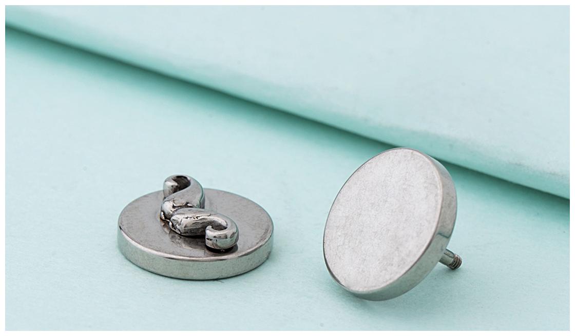 

Dare by Voylla Royal Stud Moustache Barbell Earring