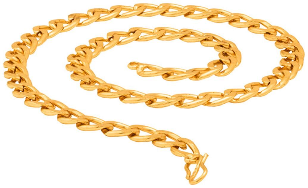 

Dare By Voylla Hollow Curb Link Chain from Golden Links For Men