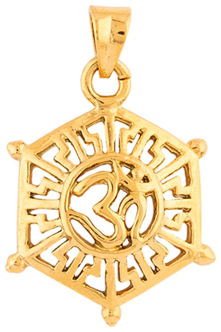 

Dare By Voylla Faith Trust OM in Filigree Pendant For Men