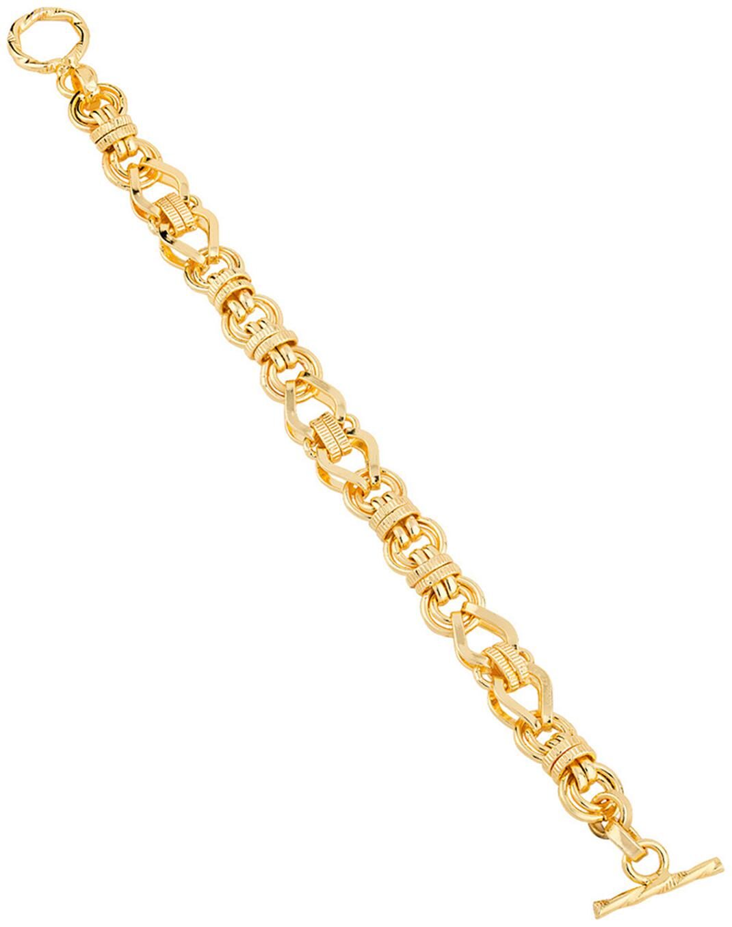 

Dare By Voylla Handmade Curb Link Gold Plated Bracelet For Men