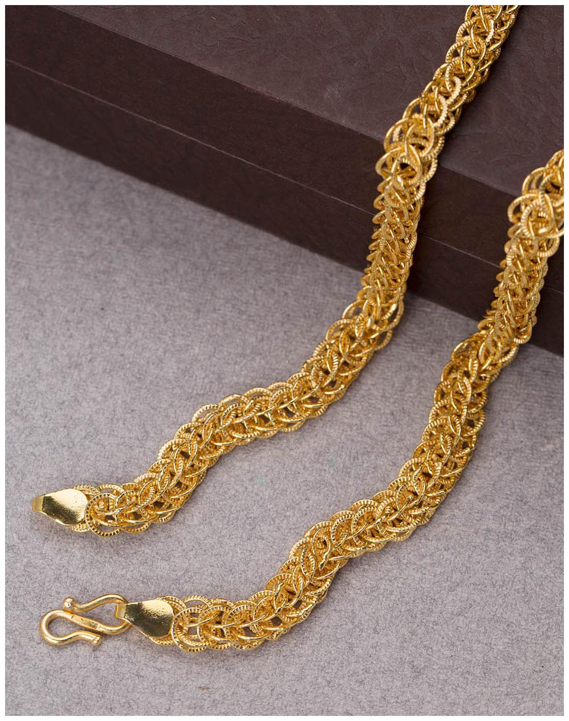 

Dare by Voylla Textured Handmade Cable Link Chain