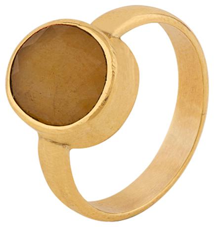 

Dare by Voylla Yellow Sapphire (Pukhraj) 5 25 Ratti Ashtadhatu Rashi Ratna Ring with original Lab Test Certificate