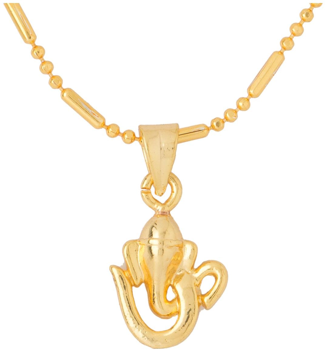 

Dare By Voylla Ganesh With OM Pendant With Chain For Men