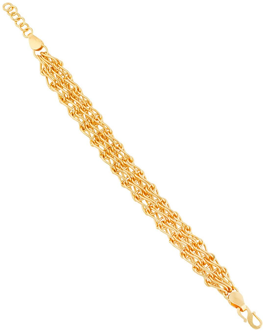 

Dare By Voylla Handmade Gold Plated Singapore Link Bracelet For Men