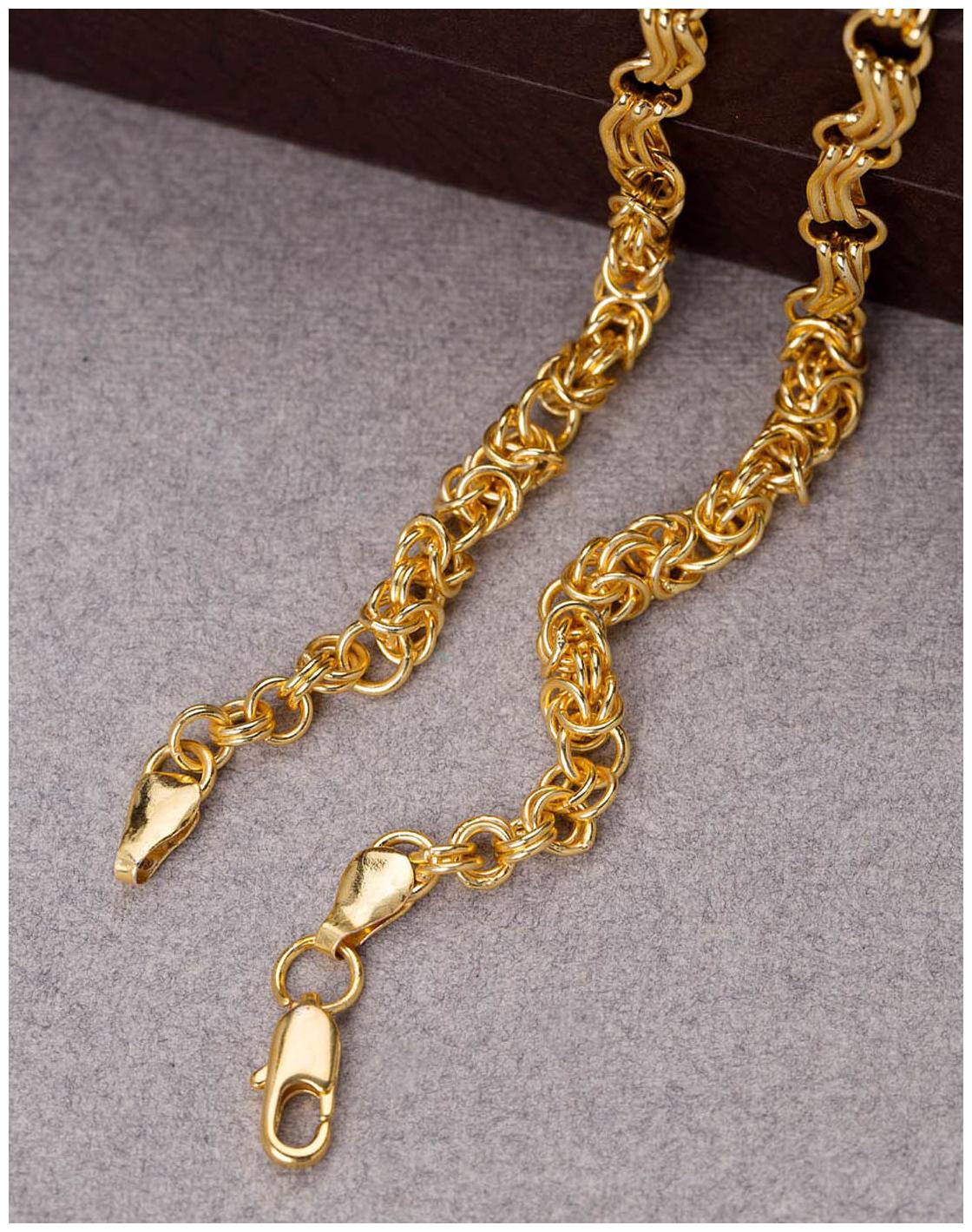 

Dare by Voylla Dual Designs Gold-Plated Handmade Link Chain