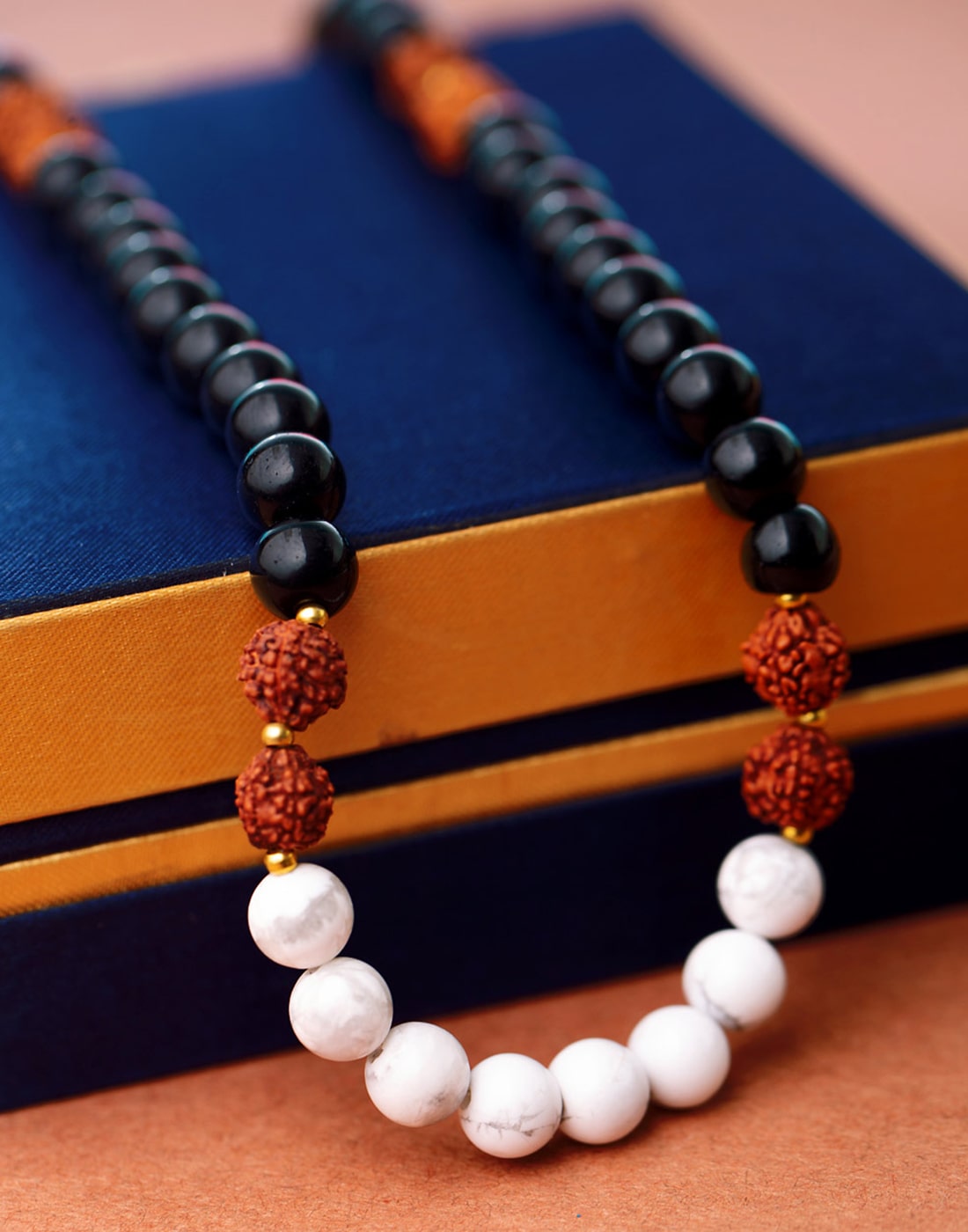 

Dare by Voylla Natural Beads Brass Men s Chain