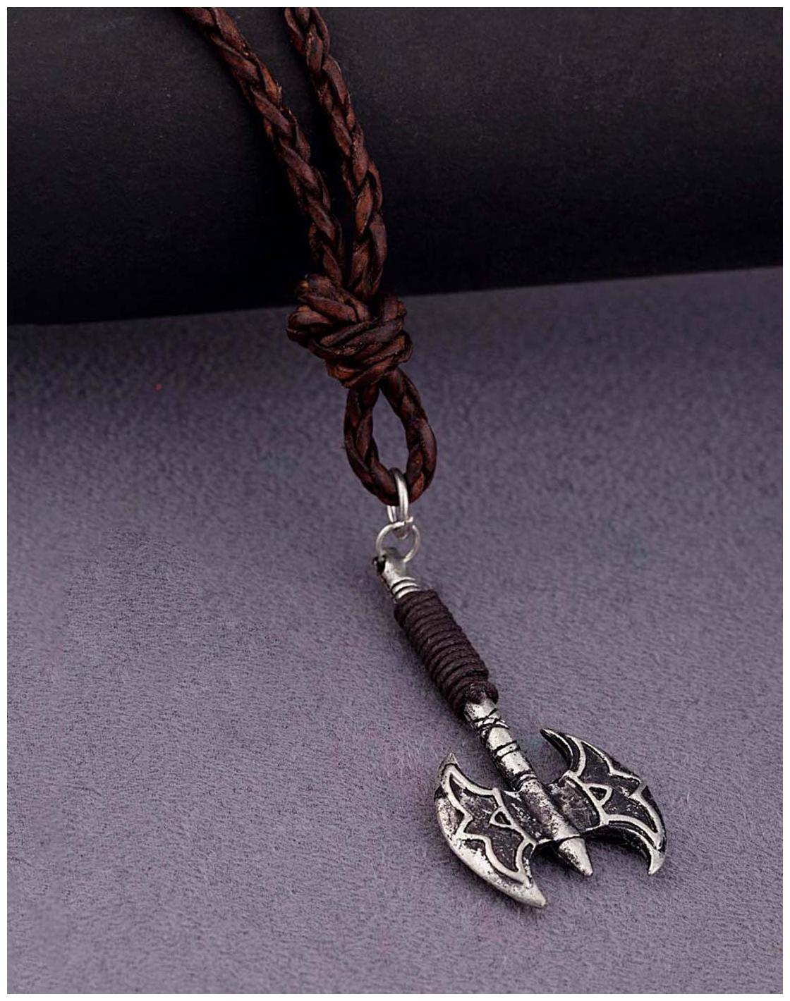 

Dare by Voylla Double Axe Pendant Motorcycle Diaries Necklace