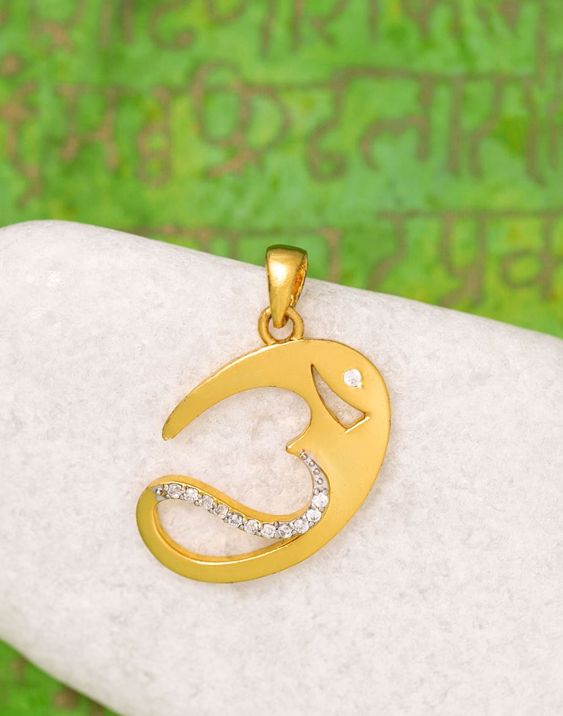 

Dare by Voylla Lord Shiva Gold Plated OM Pendant from Spiritual Saga