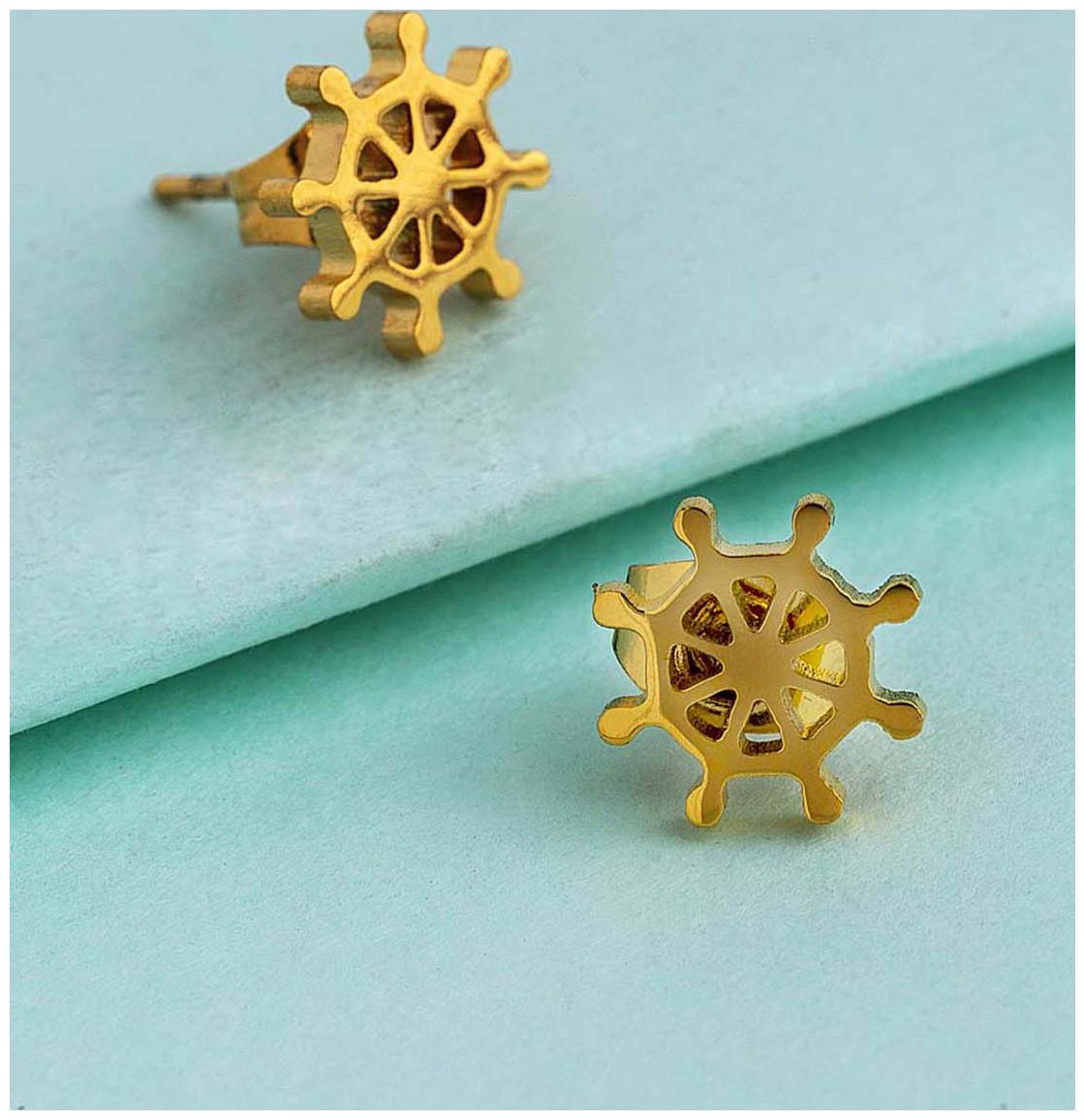 

Dare by Voylla Royal Helm Motif Earrings